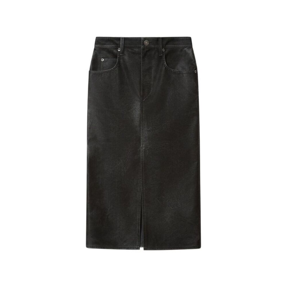 Marant Etoile Women Bisane Faux Leather Skirt